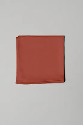 Satin Pocket Square | Ready To Ship | Terracotta Rust