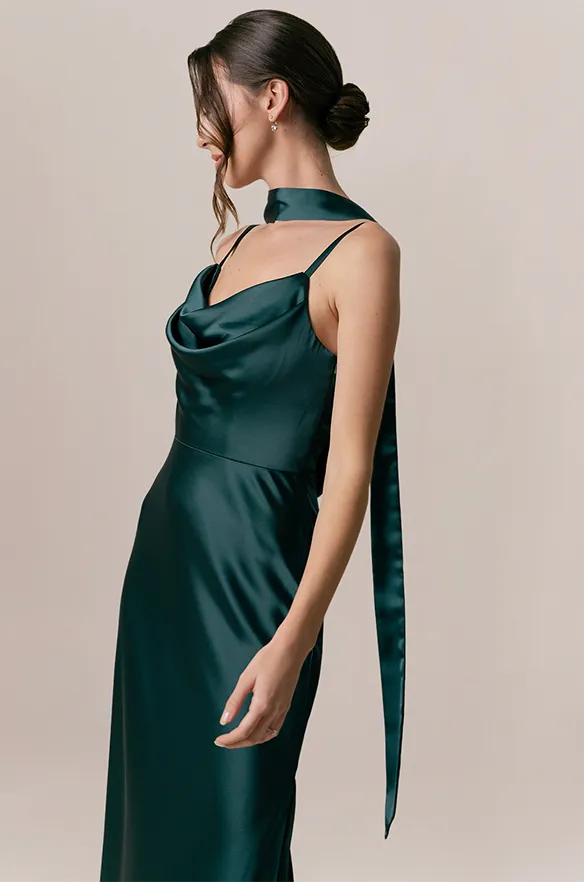 Satin Skinny Scarf | Made To Order