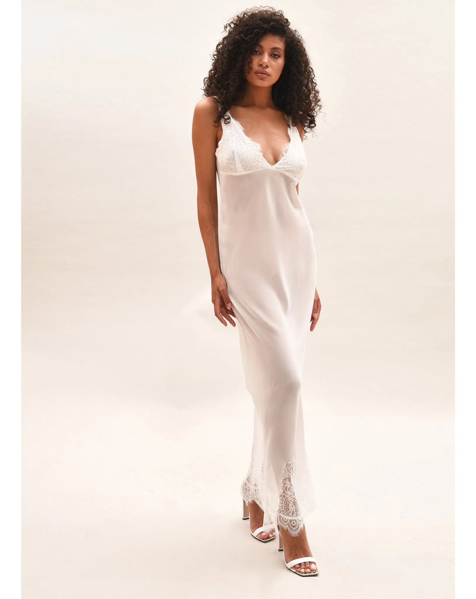 Sheer Bridal Long Nightgown