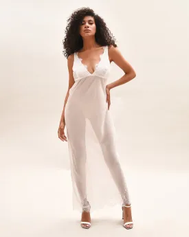 Sheer Bridal Long Nightgown
