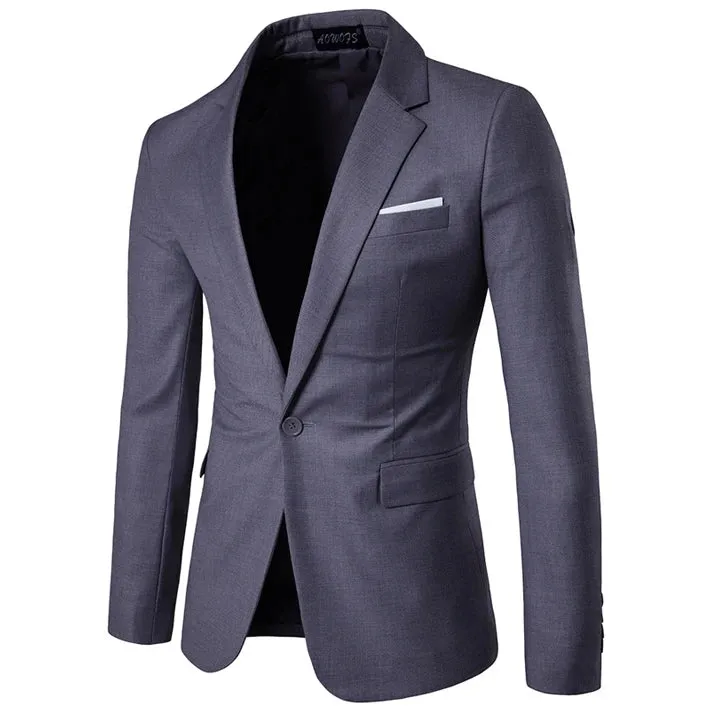 Slim Fit Blazer mit einem Knopf