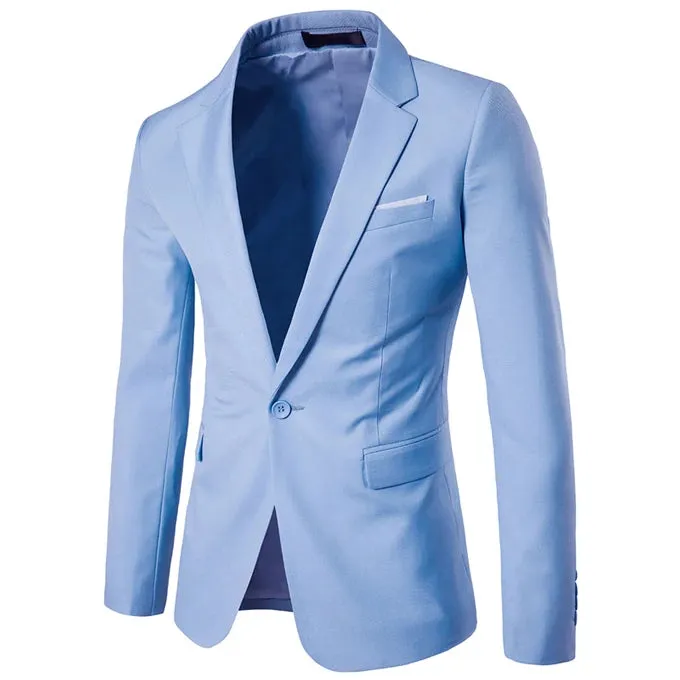 Slim Fit Blazer mit einem Knopf