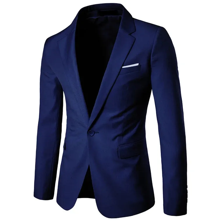 Slim Fit Blazer mit einem Knopf