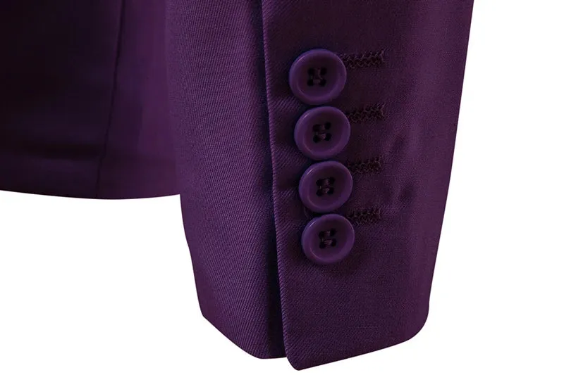 Slim Fit Blazer mit einem Knopf