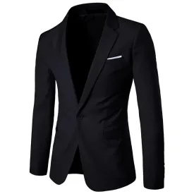 Slim Fit Blazer mit einem Knopf