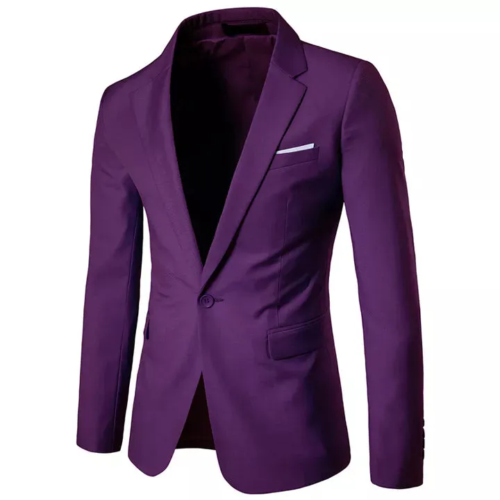 Slim Fit Blazer mit einem Knopf
