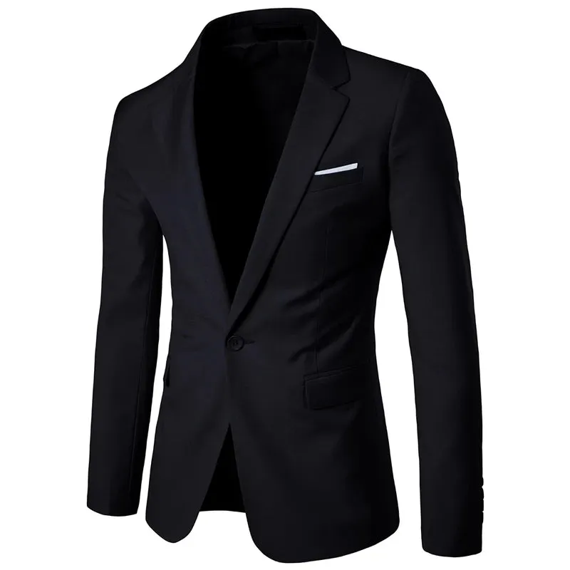 Slim Fit Blazer mit einem Knopf