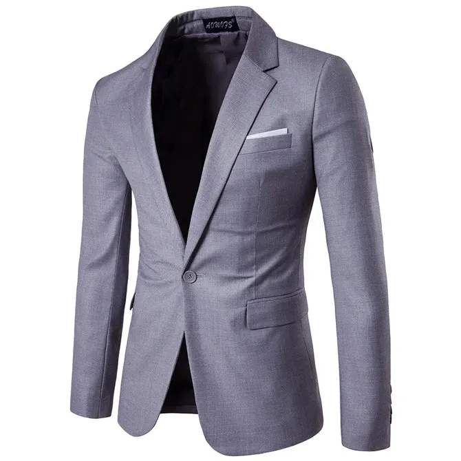 Slim Fit Blazer mit einem Knopf