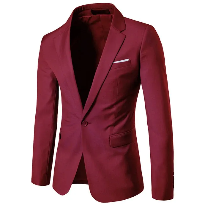 Slim Fit Blazer mit einem Knopf