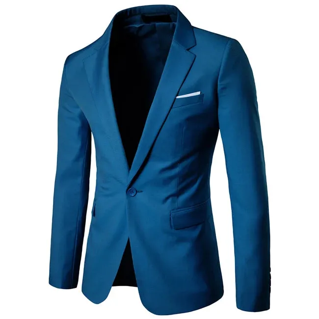 Slim Fit Blazer mit einem Knopf