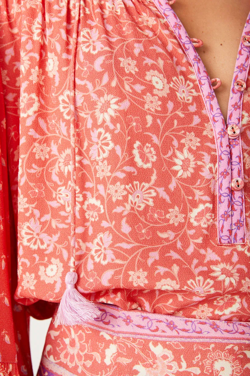 Spell Sunshine Bandit Blouse - Cayenne