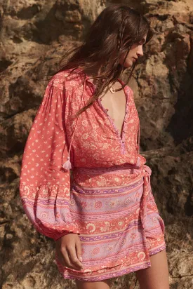 Spell Sunshine Bandit Blouse - Cayenne