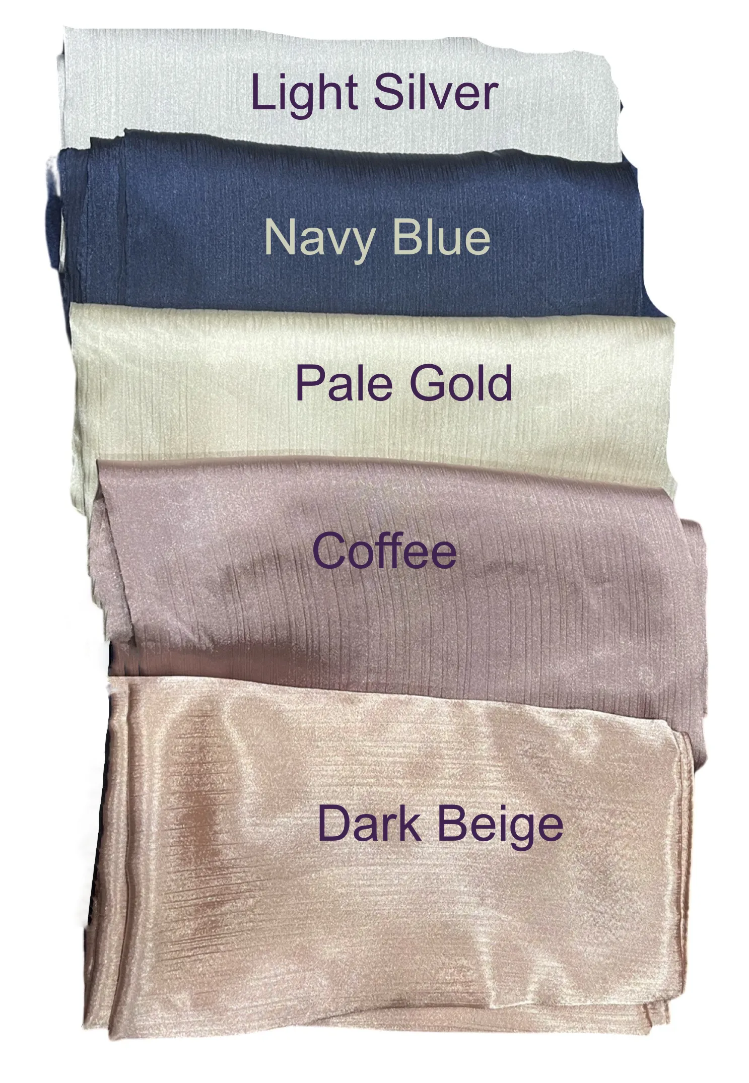 Sumptuously Soft Luxury Premium Crinkle Soft Lush Silk Hijab Scarf Plain Wrap Stripe Satin Luxe