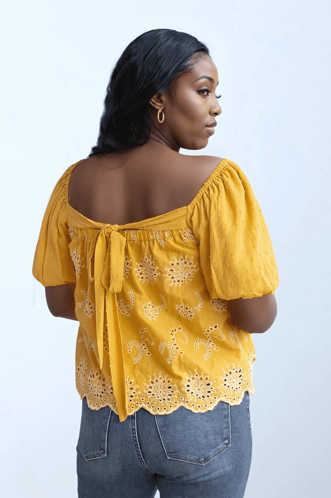 Sunny Breeze Eyelet Blouse