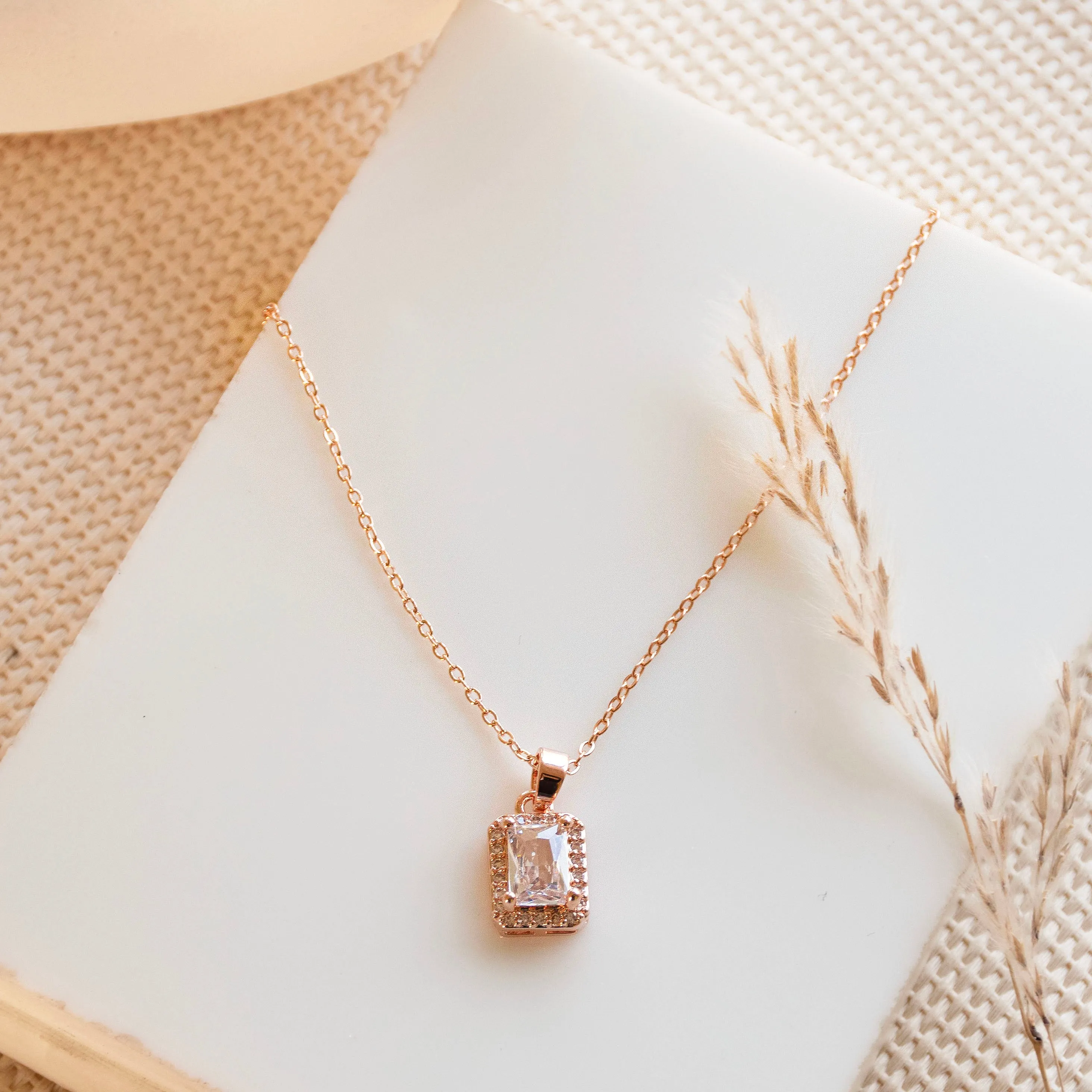 The Rectangular Diamond Necklace