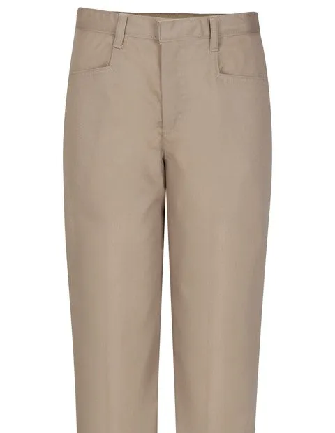 Khaki Stretch Twill Pants for Girls from Tulane - Enhanced Title