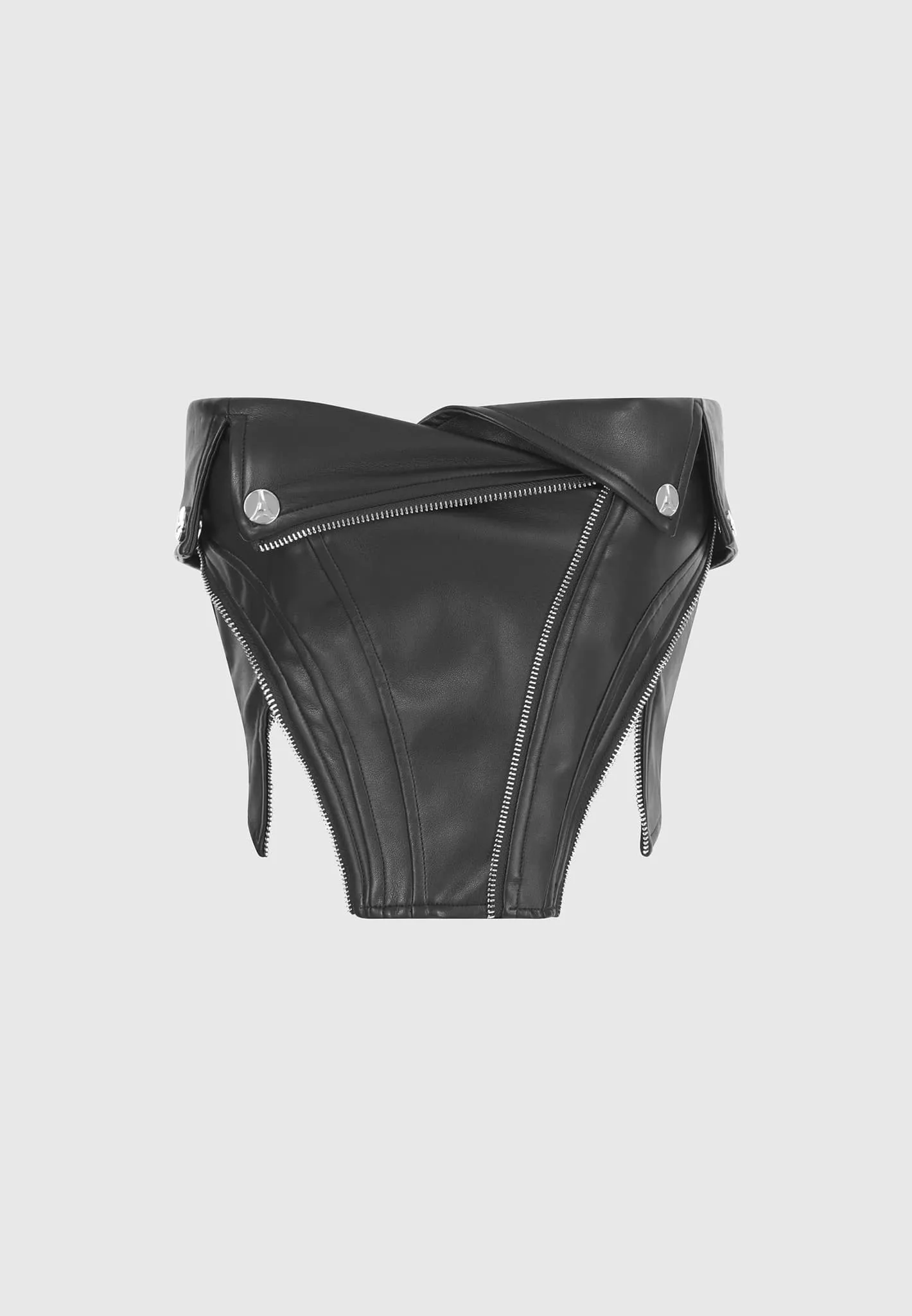 Vegan Leather Biker Corset