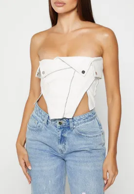 Vegan Leather Biker Corset