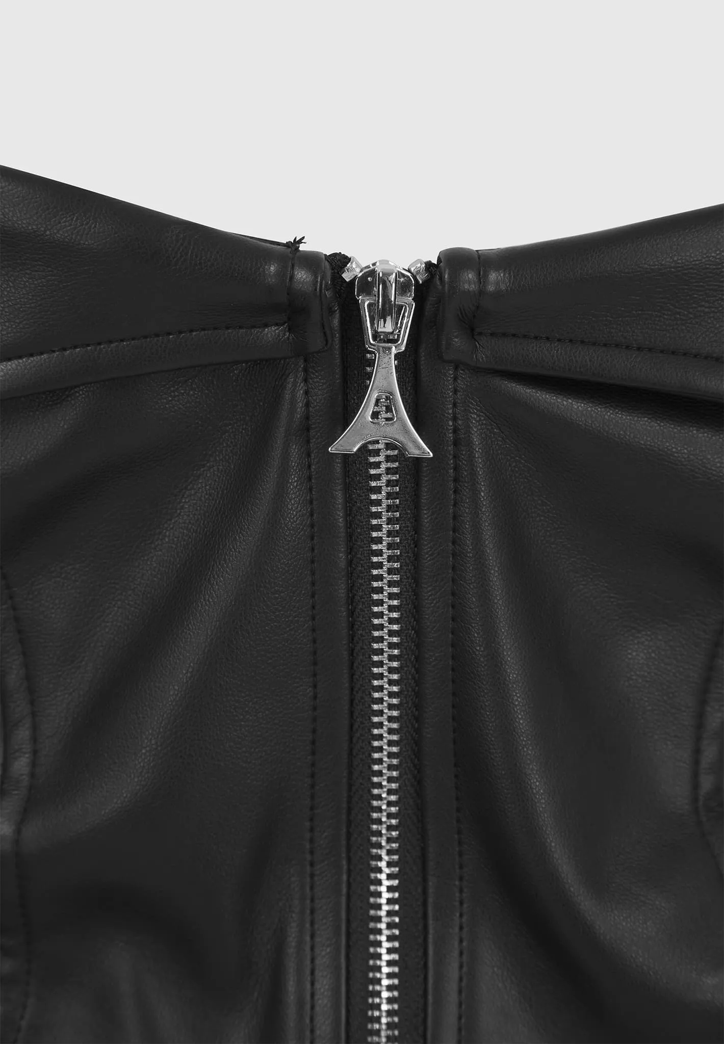 Vegan Leather Biker Corset