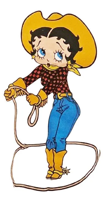 VINTAGE BETTY BOOP COWGIRL TEE SHIRT - ADORABLE!
