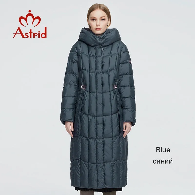Winter Women's coat women long warm parka Plaid fashion thick Jacket hooded large sizes female Jacket