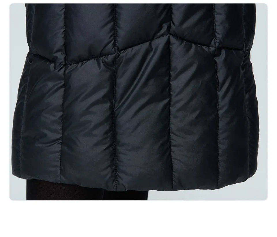 Winter Women's coat women long warm parka Plaid fashion thick Jacket hooded large sizes female Jacket