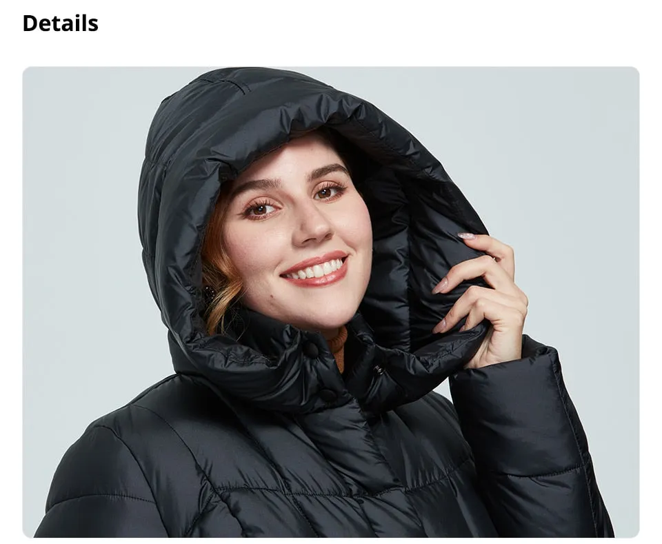 Winter Women's coat women long warm parka Plaid fashion thick Jacket hooded large sizes female Jacket