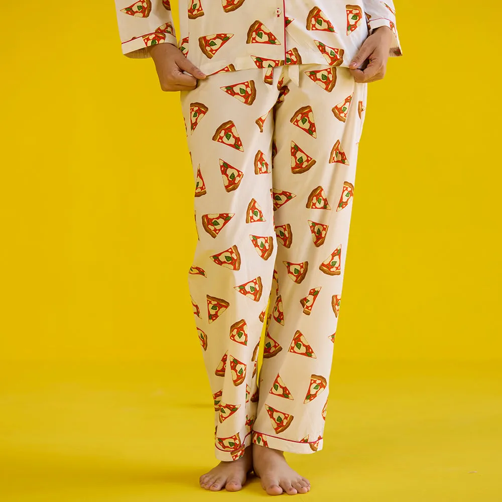 Women Pizza Party Pajama Set