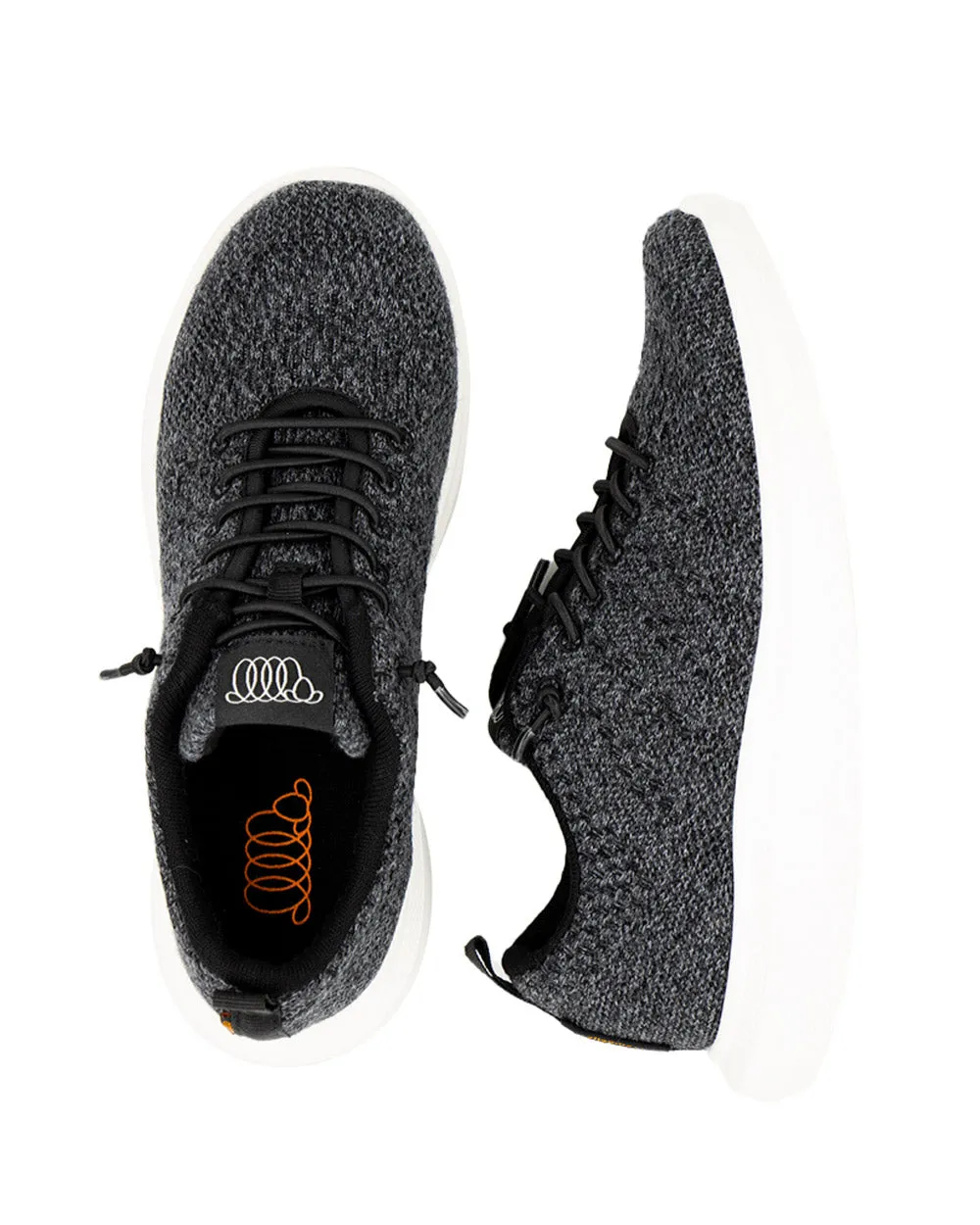 WoollooMooLoo Coogee Black Multi Merino Sneaker