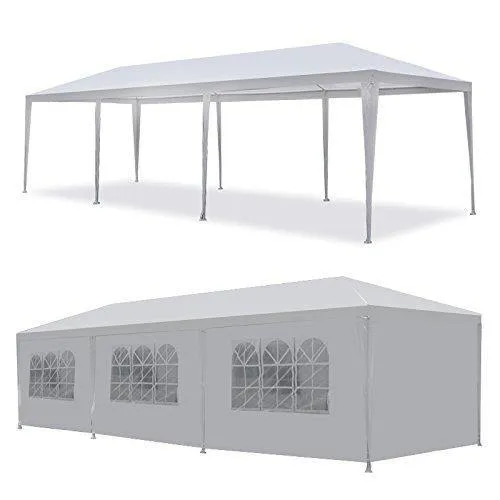 ZENY™ 10' x 30' Outdoor White Waterproof Gazebo Canopy Tent Assemble Parts