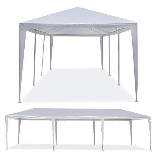 ZENY™ 10' x 30' Outdoor White Waterproof Gazebo Canopy Tent Assemble Parts